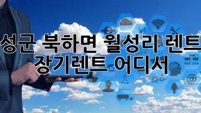 장성군 북하면 월성리 렌트카 장기렌트, 어디서?