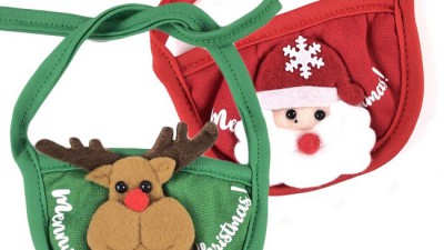 🐶 댕댕이 산타 변신! 귀욤 폭발 턱받이 후기 (최저가 득템🎁)